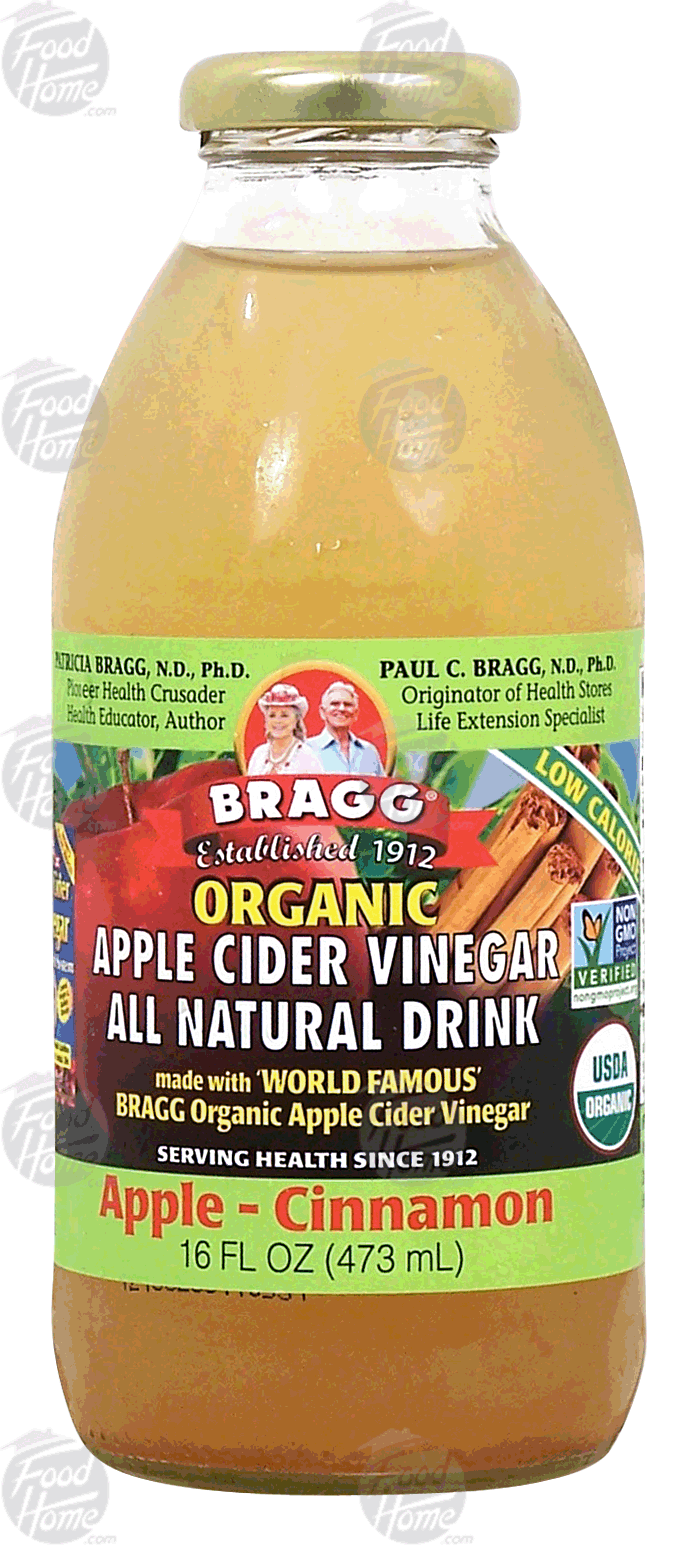 Bragg  apple - cinnamon cider vinegar all natural drink, 13% juice Full-Size Picture